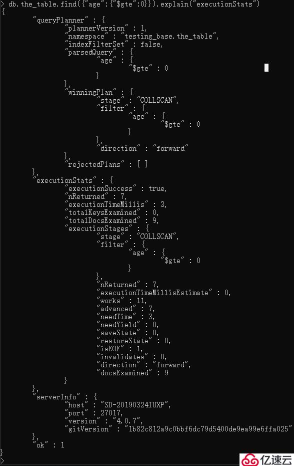 mongodb查询与索引优化