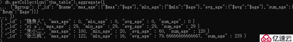 MongoDB高级语法