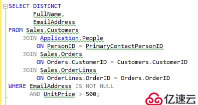 SQL Server中表别名有的作用