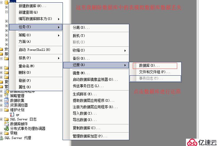 浅谈 SQLServer 数据库的备份与还原