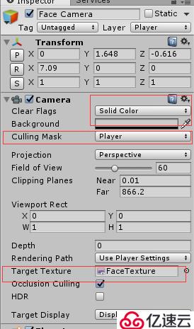 Unity3D 角色Face的显示