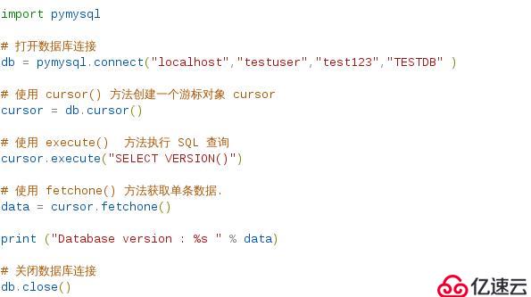 python学习之pymysql和sqlalchemy