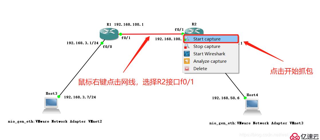 玩转GNS3——实现两台路由设备与两台PC设备之间互联