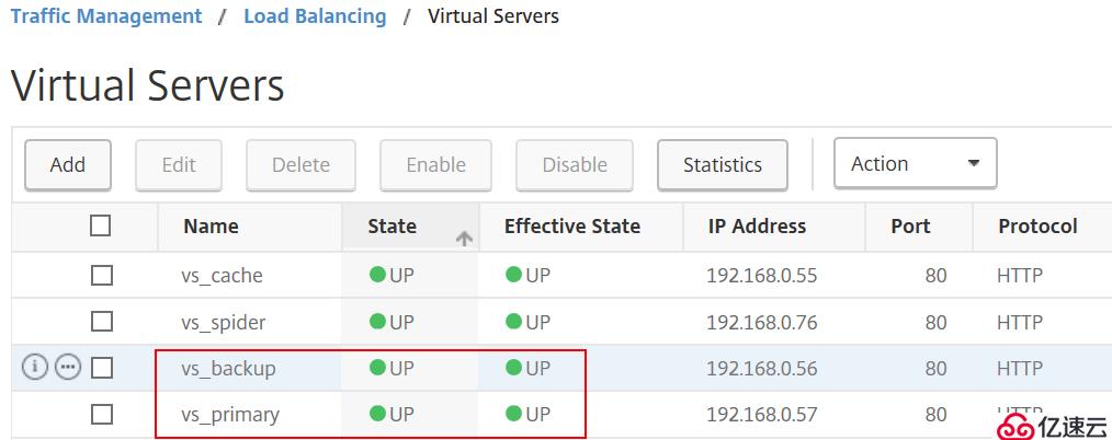 Netscaler实现主备service的控制