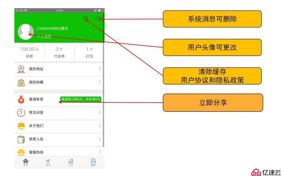 外卖平台用户端APP说明