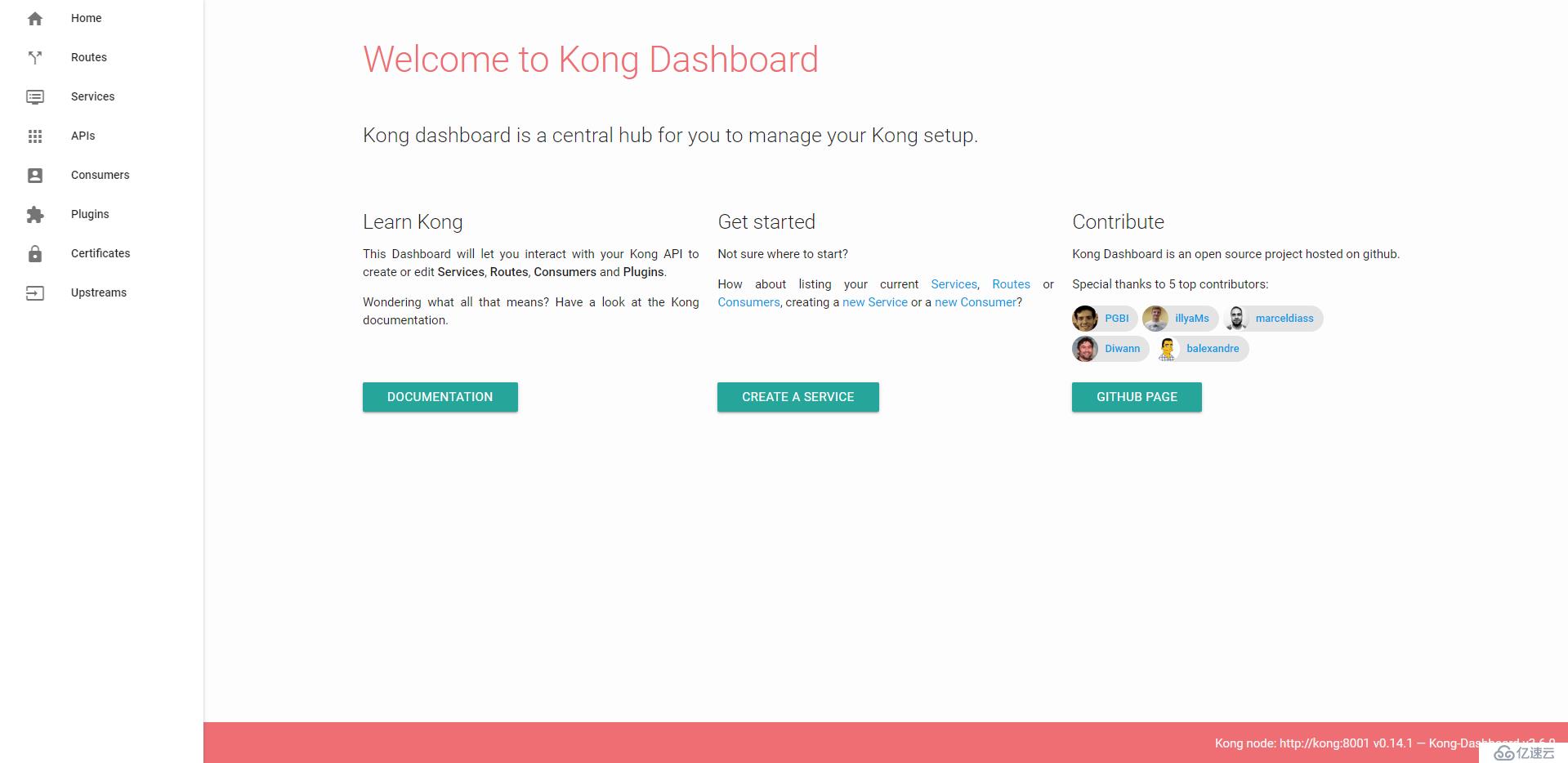 Docker搭建Kong--配置Service并添加Key-