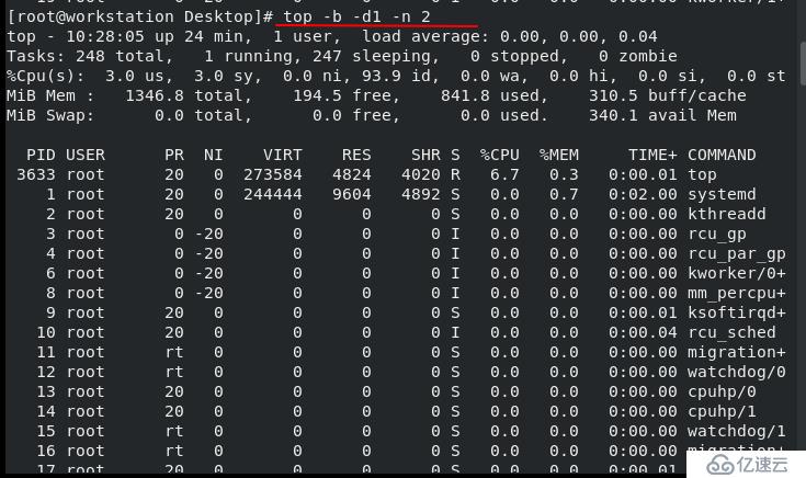 linux进程管理（top命令的用法）