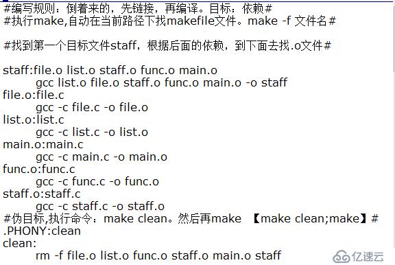 makefile书写规则