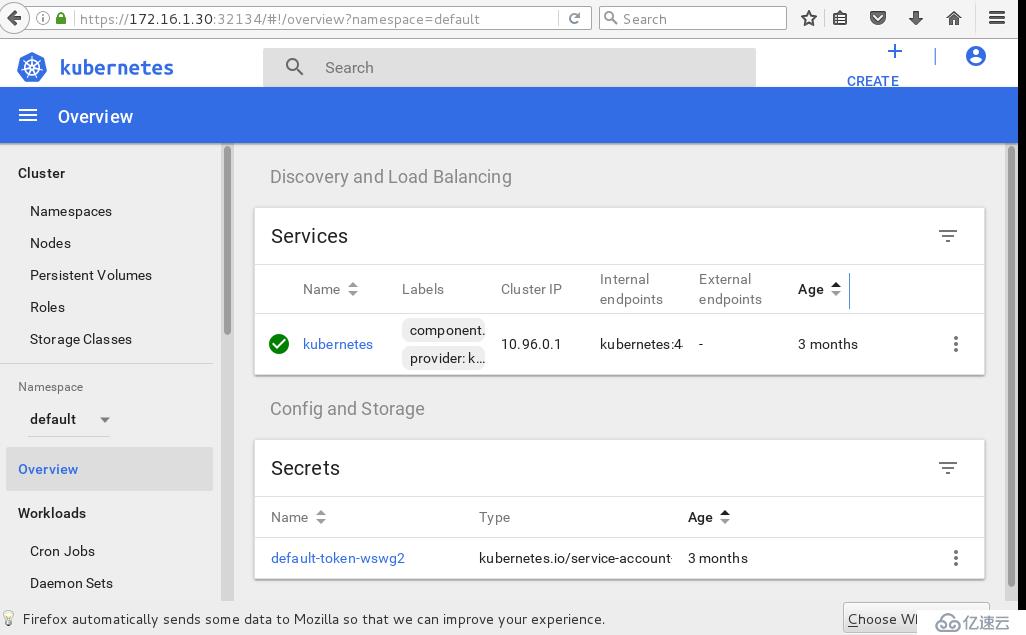 k8s之web界面（Dashboard）从安装到应用