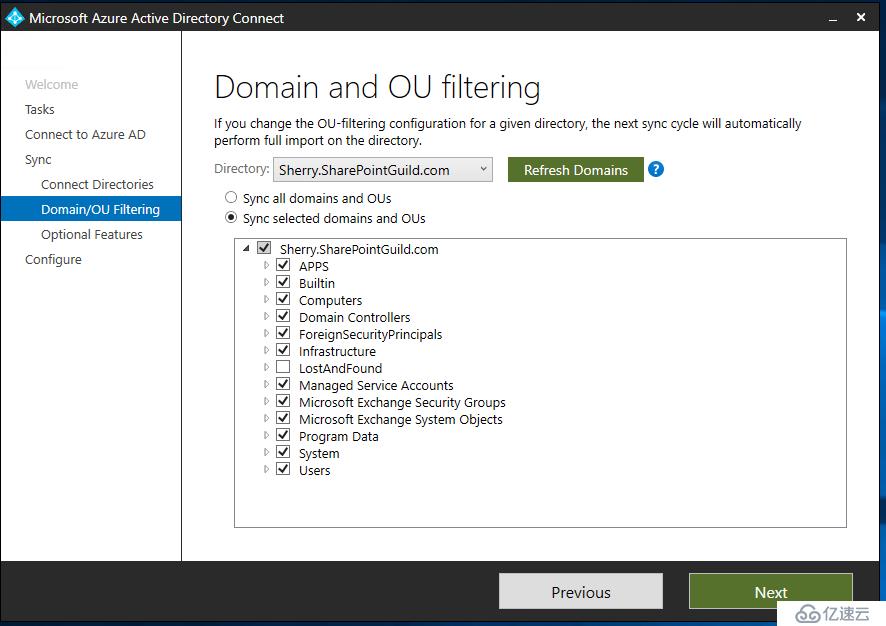 Azure AD User Sync的使用方法