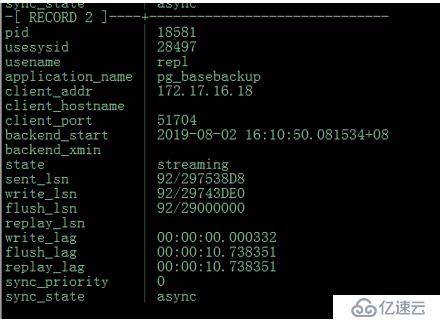 Postgres 11.4 pg_basebackup  P