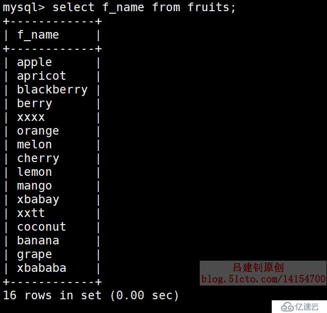 MySQL基本查询示例（1）