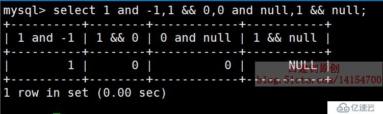 MySQL数据库中有哪几种运算符