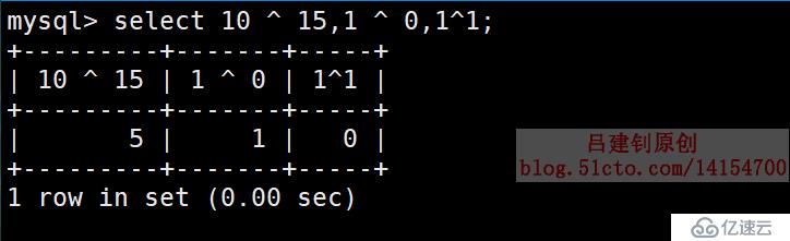 MySQL数据库中有哪几种运算符