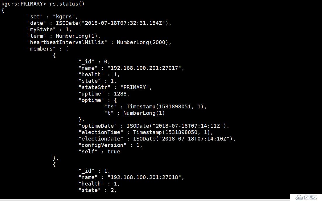 MongoDB复制集部署和基本管理