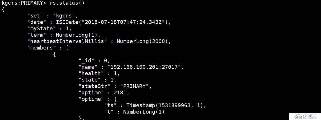 MongoDB复制集部署和基本管理