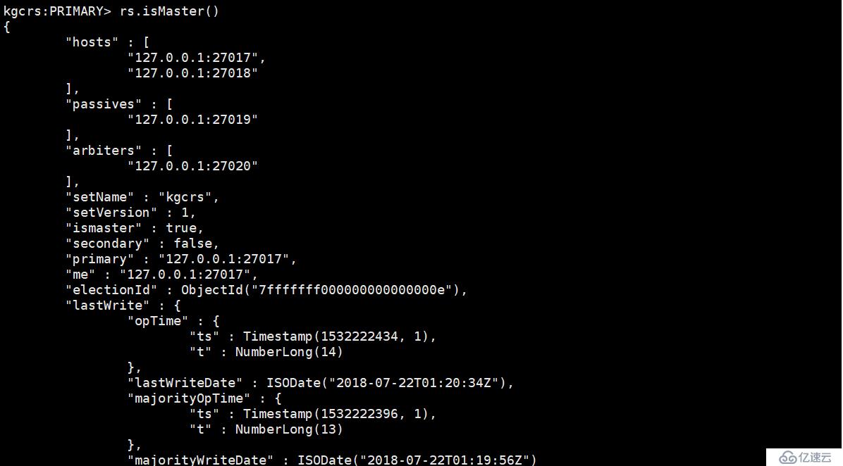 MongoDB复制集部署和基本管理