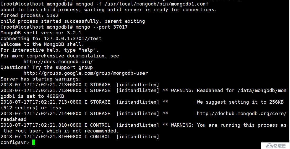 部署MongoDB分片群集