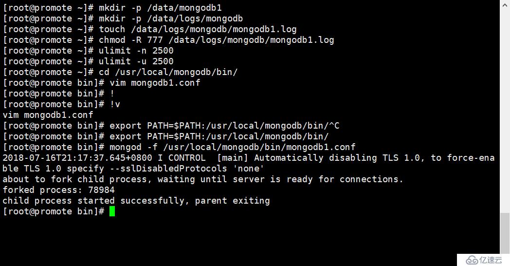MongoDB安装及多实例启动