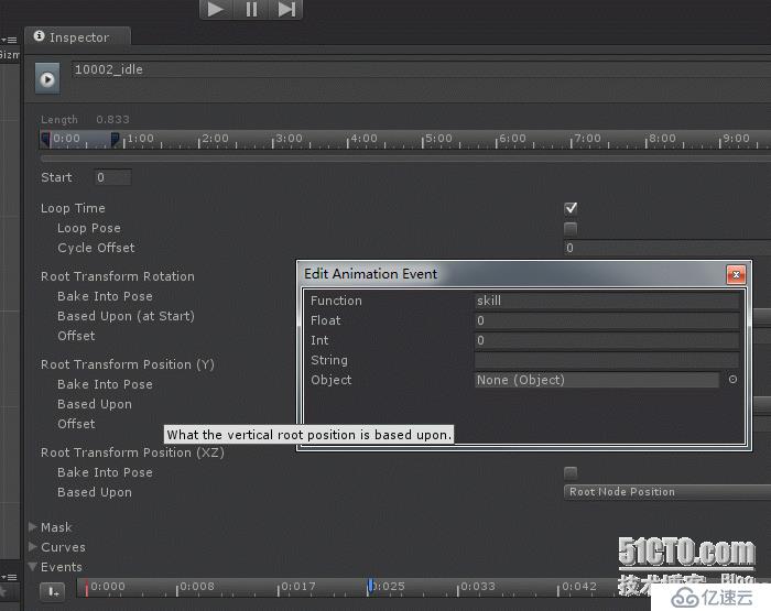 unity3d動畫幀事件回調(diào)腳本必須直接掛在模型上