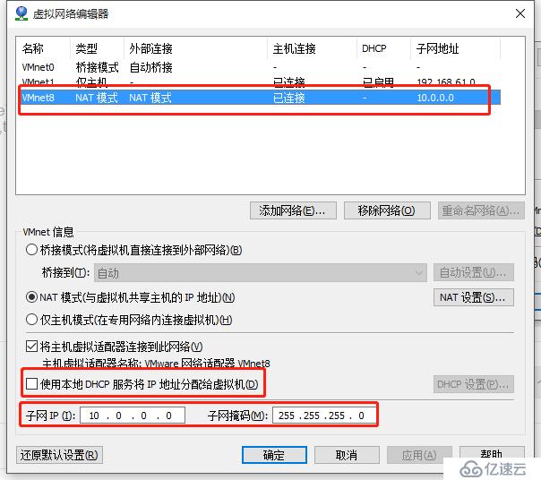 VMware 自定义ip后访问外网