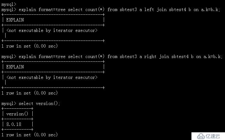 MySQL 8.0.18 Hash Join不支持left/