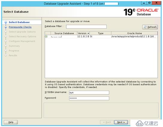 Oracle update to 19c using DBU