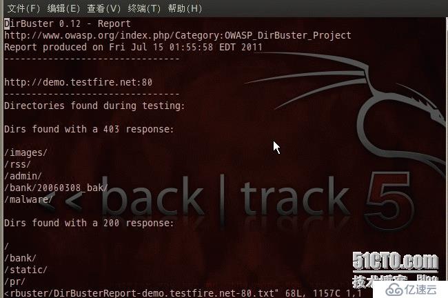 Backtrack5  下WEB模糊测试