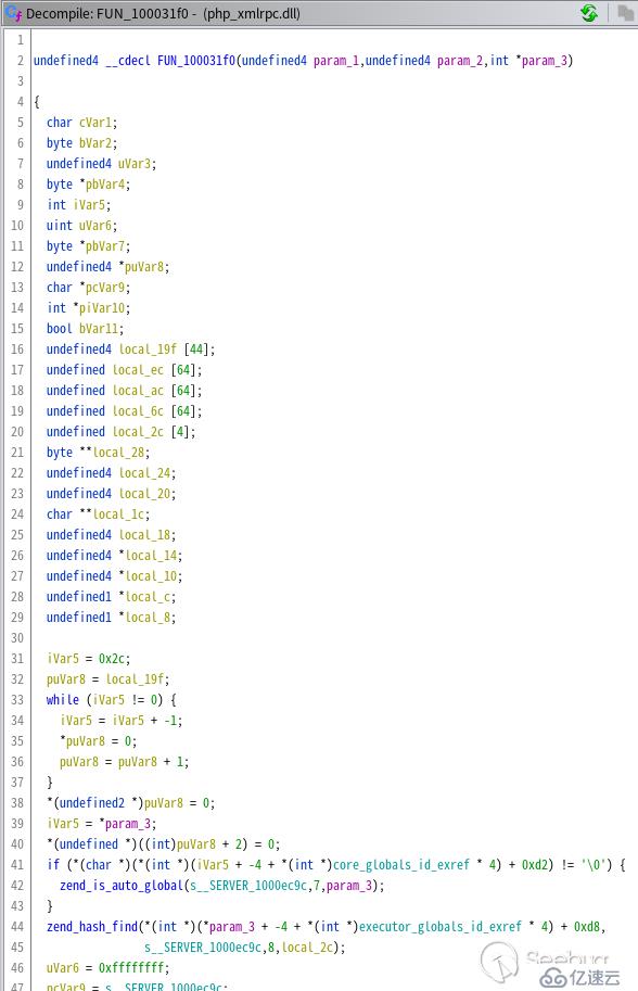 使用 Ghidra 分析 phpStudy 后门