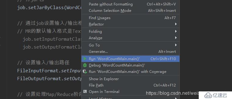 如何用Mapreduce程序完成wordcount