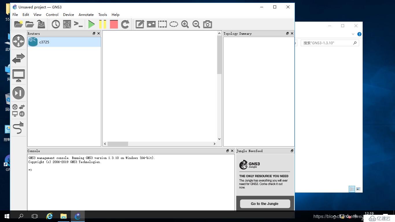 windows下GNS3的环境搭建+两种连接交换机互联互通的