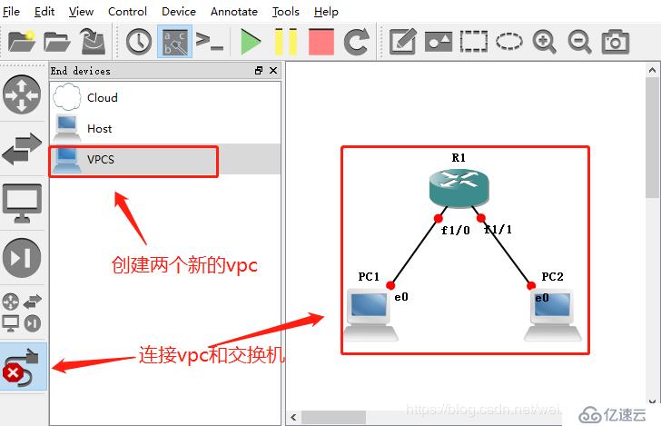 windows下GNS3的环境搭建+两种连接交换机互联互通的