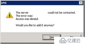WIN2008 R2  DNS ACCESS DENIED