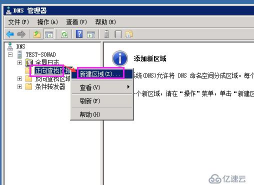 windows sever 2008r2配置辅助DNS实现主