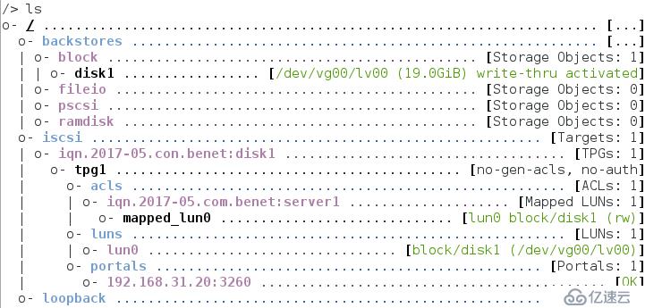 centos7 的iscsi网络存储配置