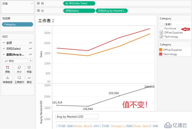 Tableau中的偽詳細(xì)級(jí)別LOD計(jì)算