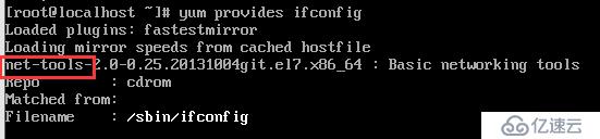 CentOS安装ifconfig的教程