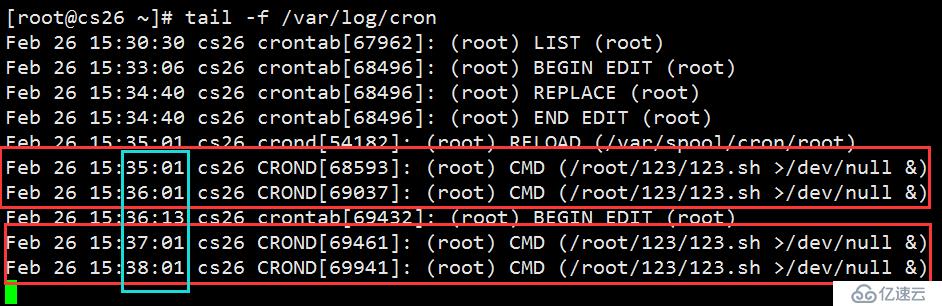 Linux系统crontab命令的使用