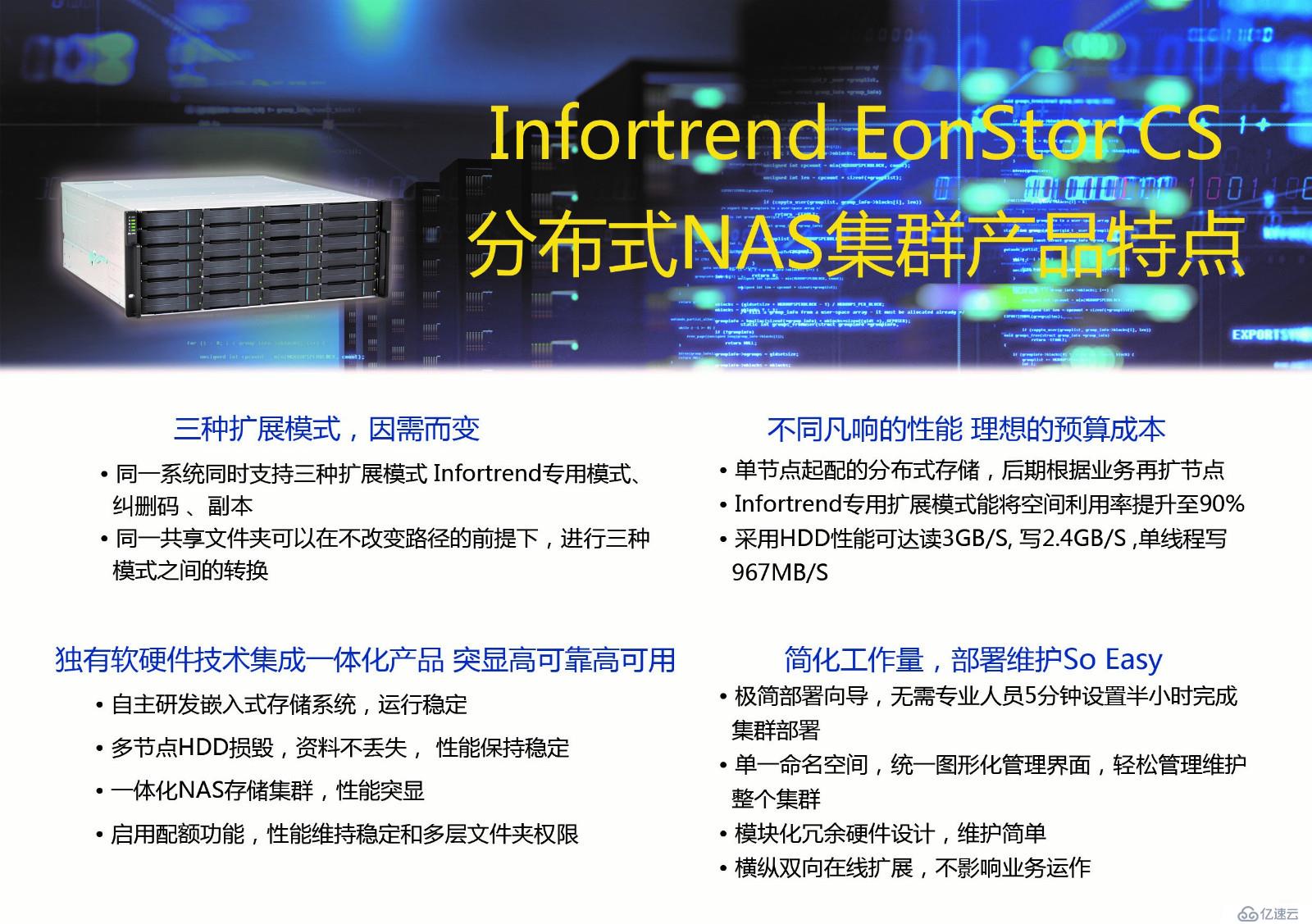 Infortrend CS分布式NAS集群优势之---高可用篇