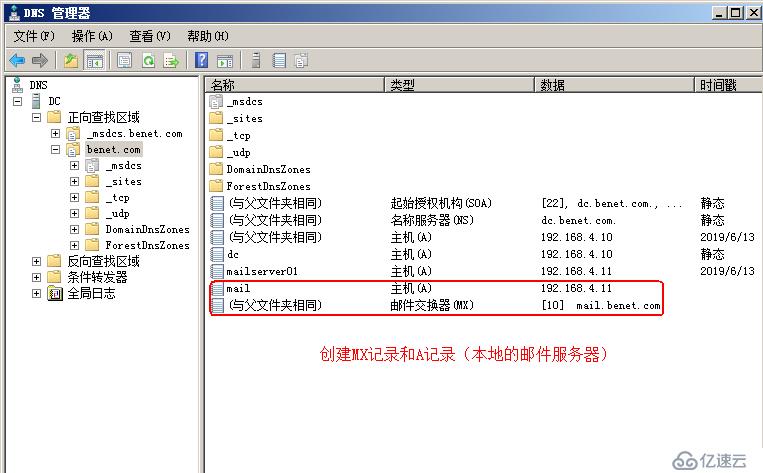 部署exchange服务器之间相互通信