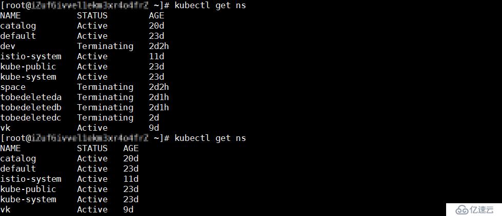 k8s中的Namespace无法删除的原因