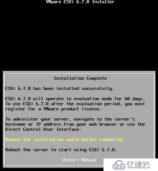 ESXI6.7系统安装与调试