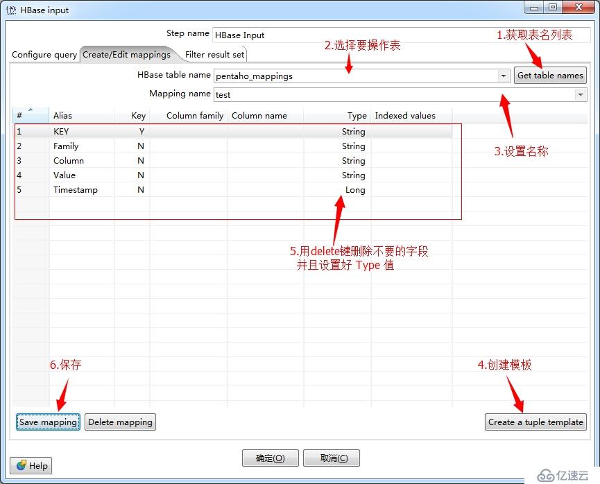 kettle spoon如何连接hbase