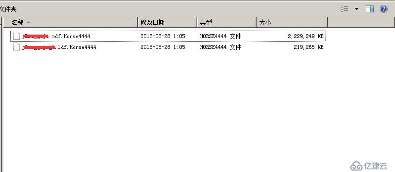 SQL Server数据库mdf文件中了勒索病毒Tiger4444。扩展名变为Tiger4444