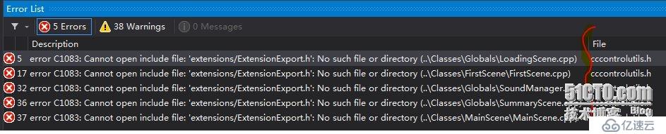 移植到Cocos2d-x 3.8.1错误之一(Cannot open include file: 'extensions/ExtensionExport.h')
