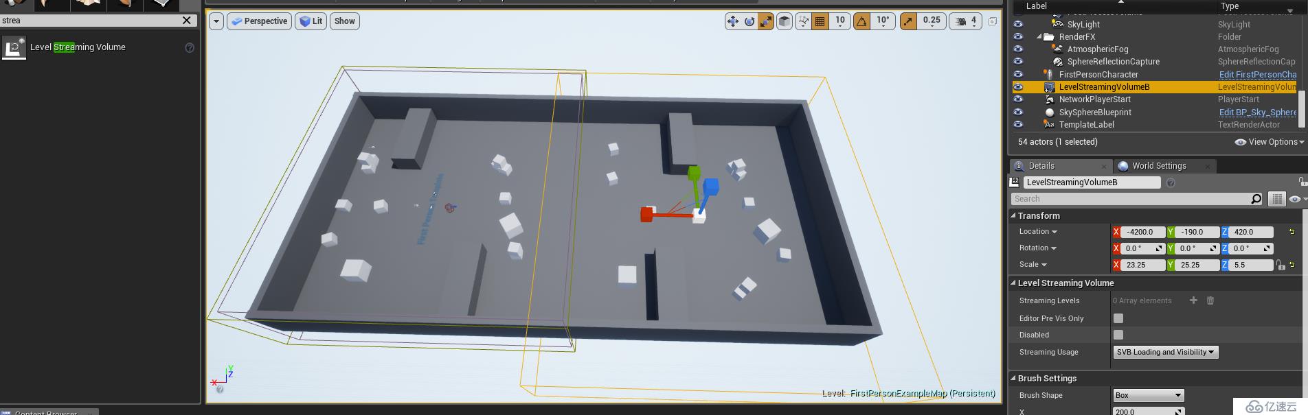 UE4大地图（流关卡、无缝地图）