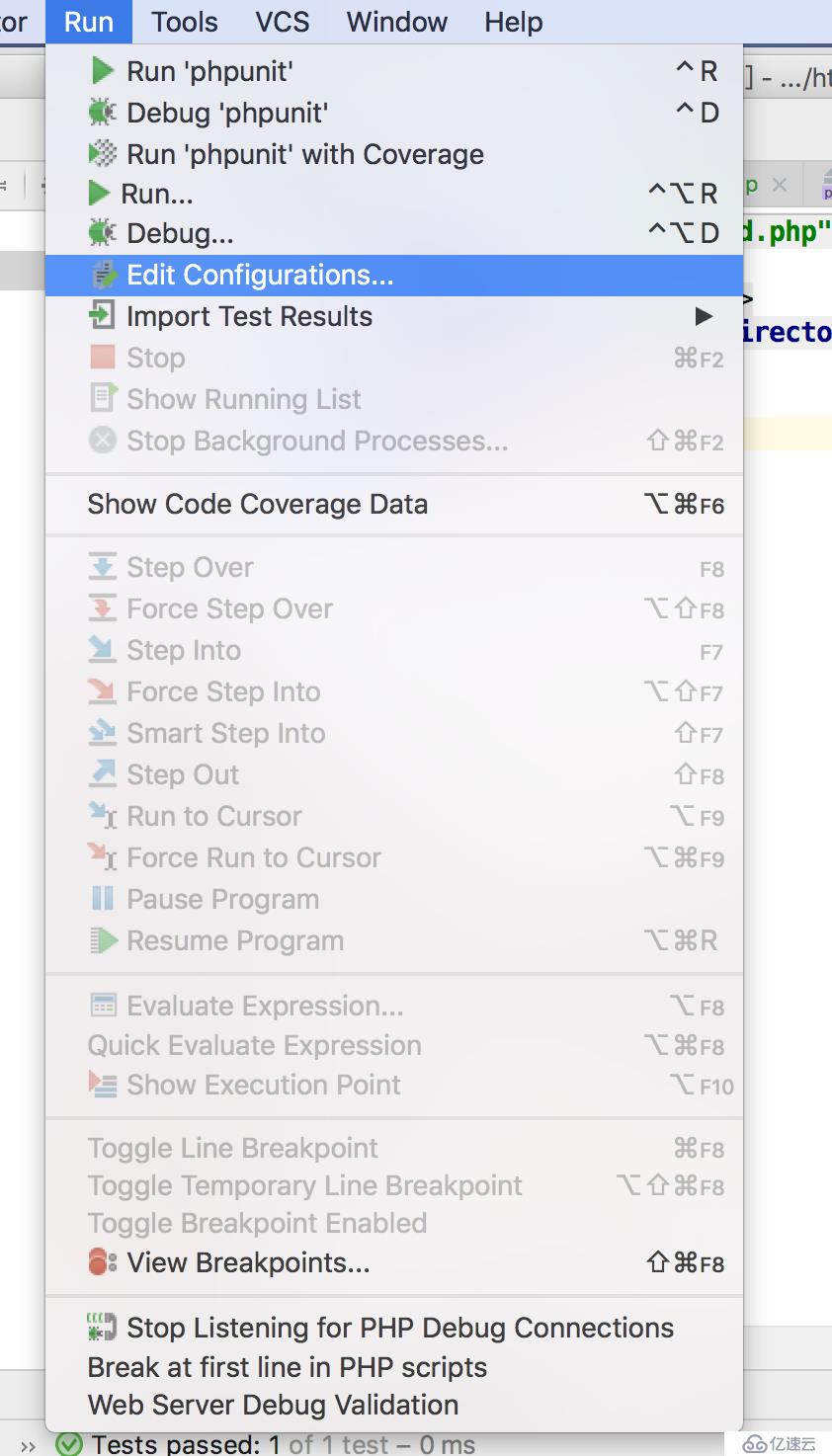 phpstorm配置phpunit进行单元测试