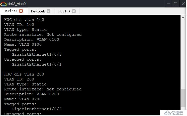 华三模拟器vlan配置实例