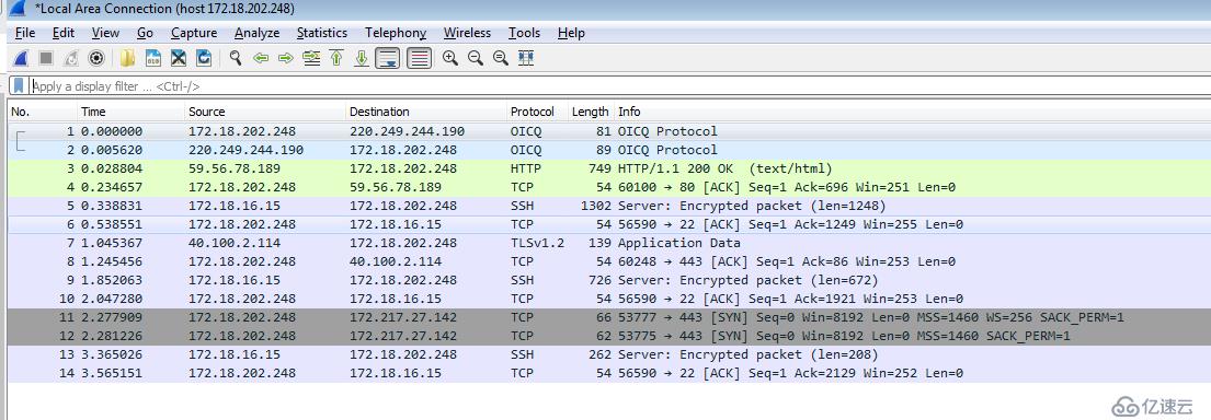 Wireshark 【OSI三层】抓包过滤规则和显示过滤规则实例