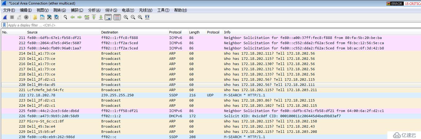 Wireshark  【OSI二层】抓包过滤规则和显示过滤规则实例